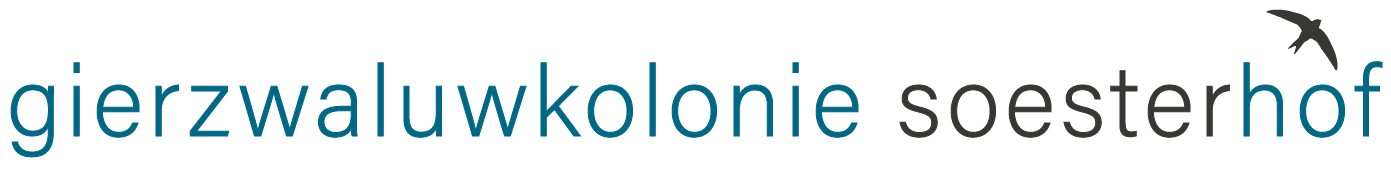 Logo - Gierzwaluwkolonie Soesterhof - blauw